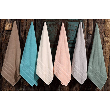 Lussuoso set di asciugamani assorbenti in cotone pettinato da 650 g/m², 6 pezzi