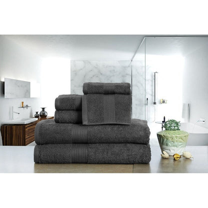 Lussuoso set di asciugamani da bagno in cotone da 600 g/m², 6 pezzi, di Ample Decor