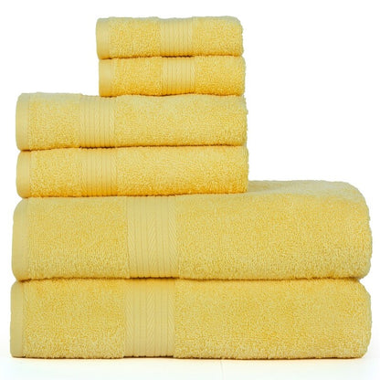 Lussuoso set di asciugamani da bagno in cotone da 600 g/m², 6 pezzi, di Ample Decor