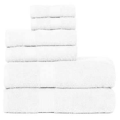 Lussuoso set di asciugamani da bagno in cotone da 600 g/m², 6 pezzi, di Ample Decor