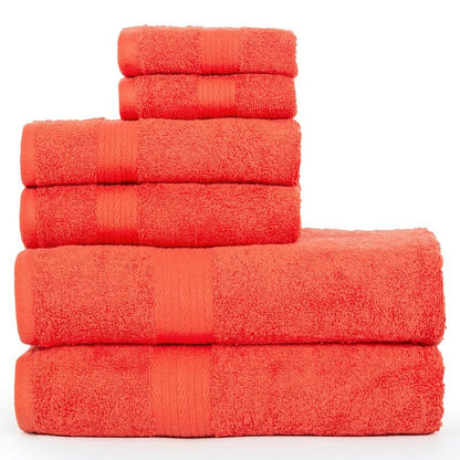 Lussuoso set di asciugamani da bagno in cotone da 600 g/m², 6 pezzi, di Ample Decor