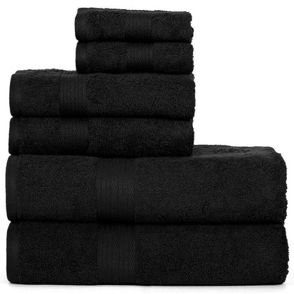 Lussuoso set di asciugamani da bagno in cotone da 600 g/m², 6 pezzi, di Ample Decor