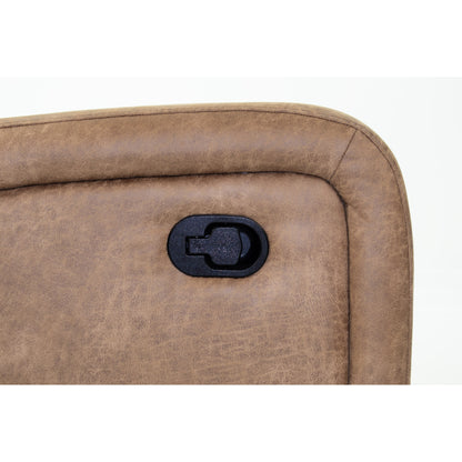 Poltrona reclinabile singola di lusso con trapuntatura orizzontale e verticale per un comfort e uno stile ineguagliabili