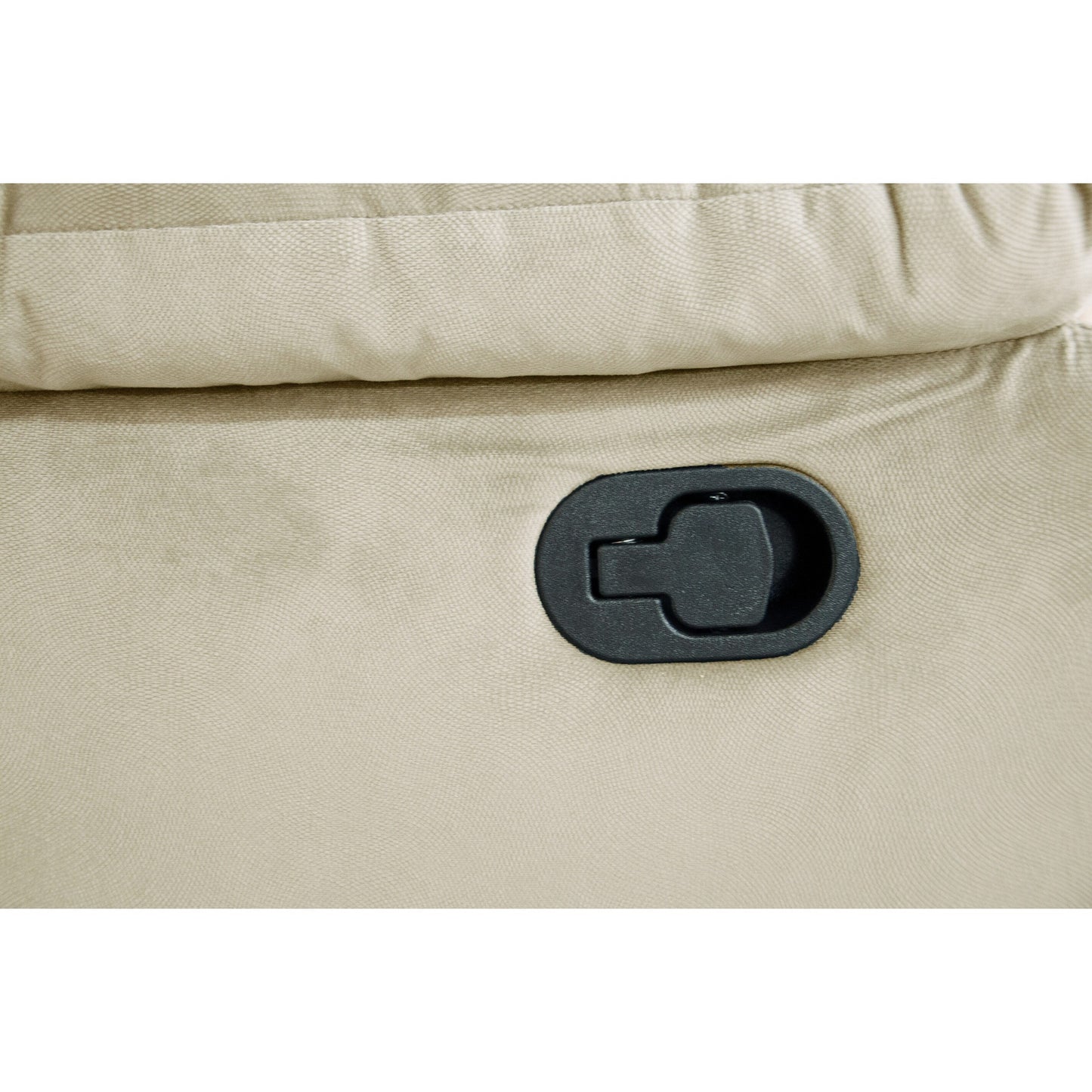 Poltrona reclinabile singola di lusso in velluto con morbidi cuscini sui braccioli e poggiatesta imbottito per il massimo relax