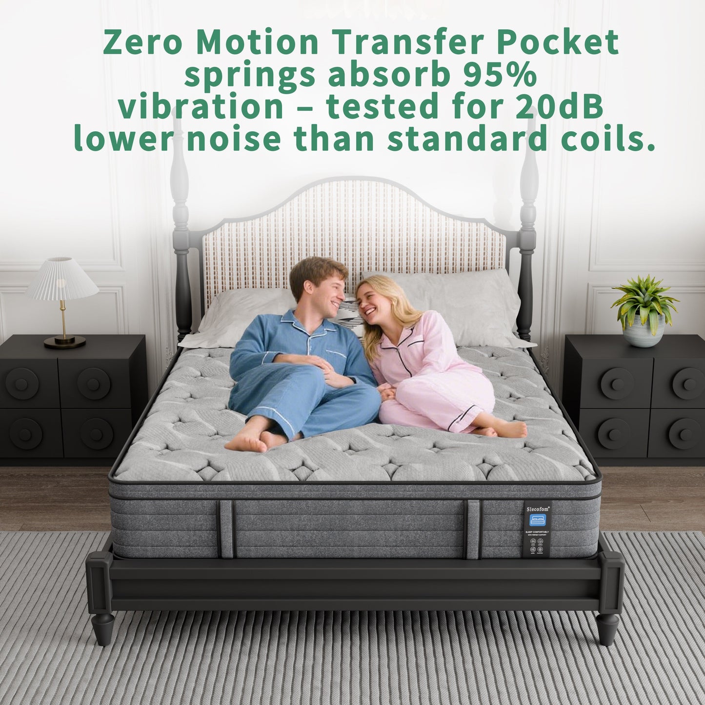 Materasso ibrido di lusso in memory foam da 12'' in una scatola, formato singolo/matrimoniale/queen size/king size, per alleviare la pressione