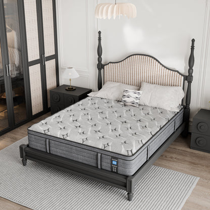 Materasso ibrido di lusso in memory foam da 12'' in una scatola, formato singolo/matrimoniale/queen size/king size, per alleviare la pressione