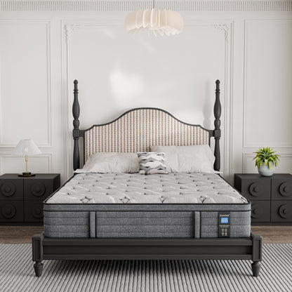 Materasso ibrido di lusso in memory foam da 12'' in una scatola, formato singolo/matrimoniale/queen size/king size, per alleviare la pressione