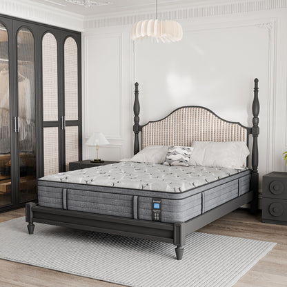 Materasso ibrido di lusso in memory foam da 12'' in una scatola, formato singolo/matrimoniale/queen size/king size, per alleviare la pressione