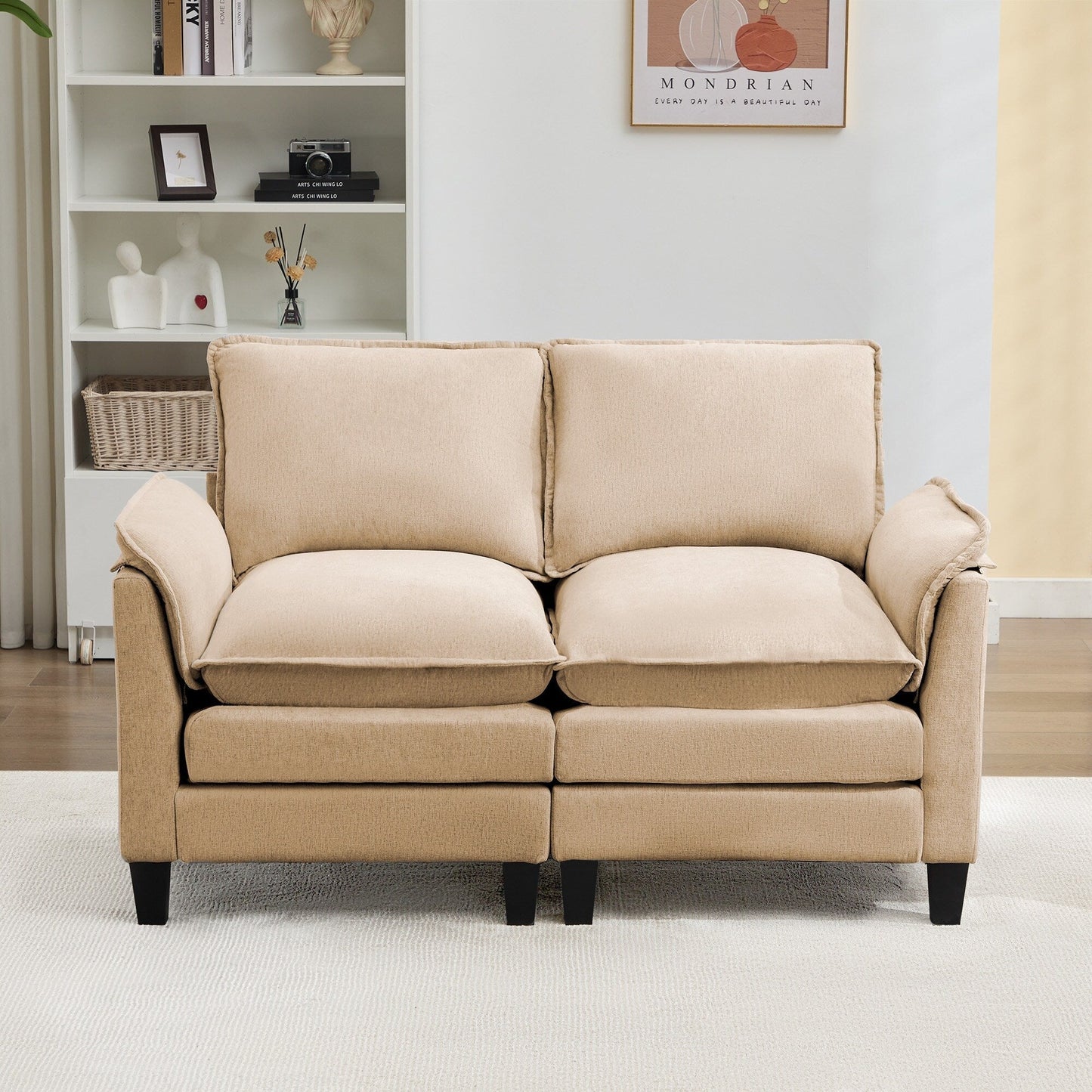 Divano di lusso a 2 posti, comfort come una nuvola, design robusto, per soggiorni e uffici