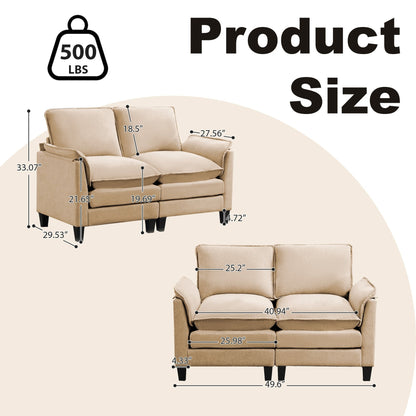 Divano di lusso a 2 posti, comfort come una nuvola, design robusto, per soggiorni e uffici