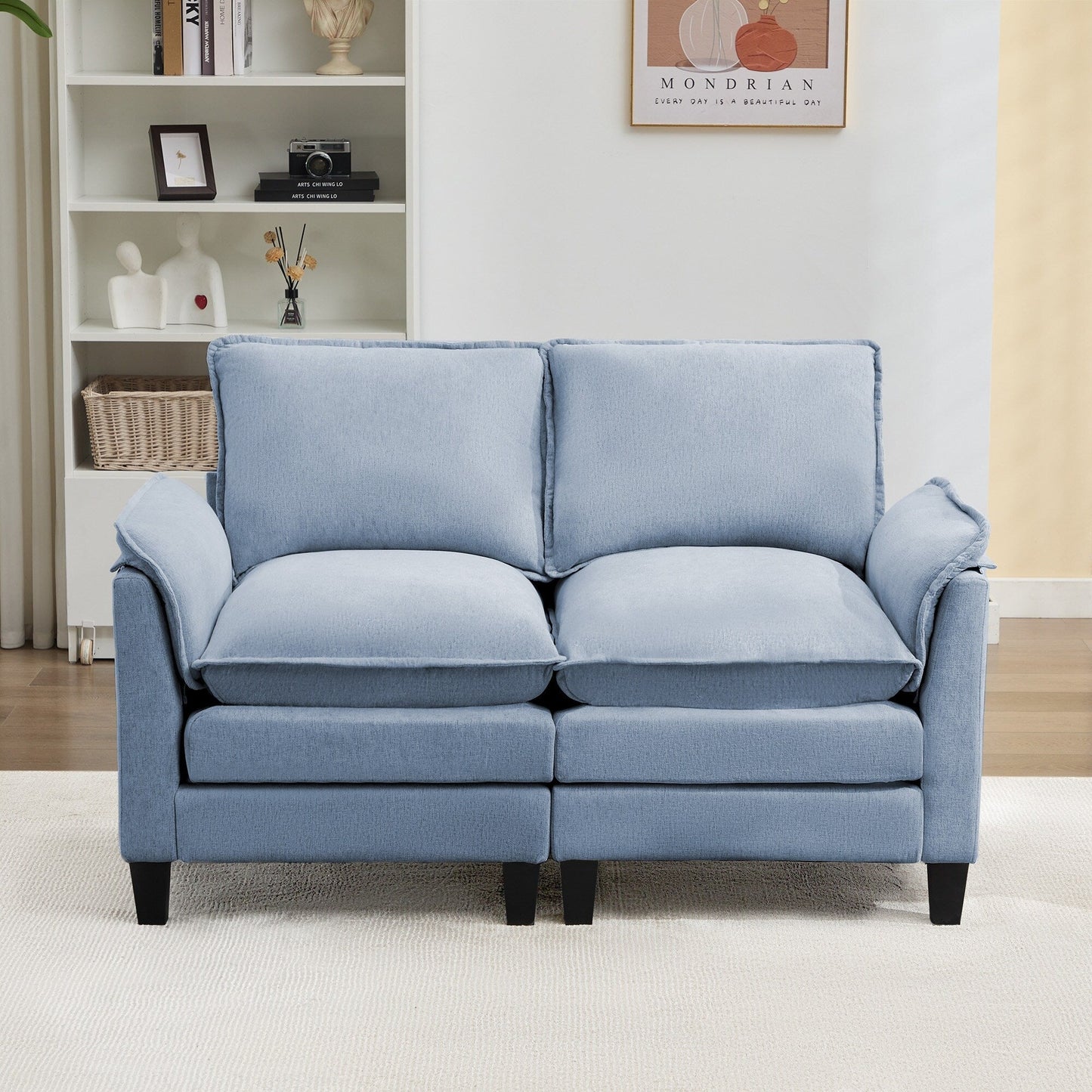 Divano di lusso a 2 posti, comfort come una nuvola, design robusto, per soggiorni e uffici