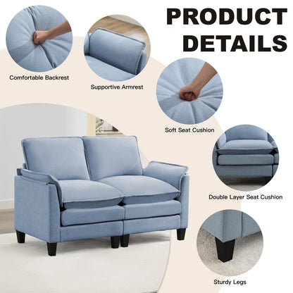 Divano di lusso a 2 posti, comfort come una nuvola, design robusto, per soggiorni e uffici