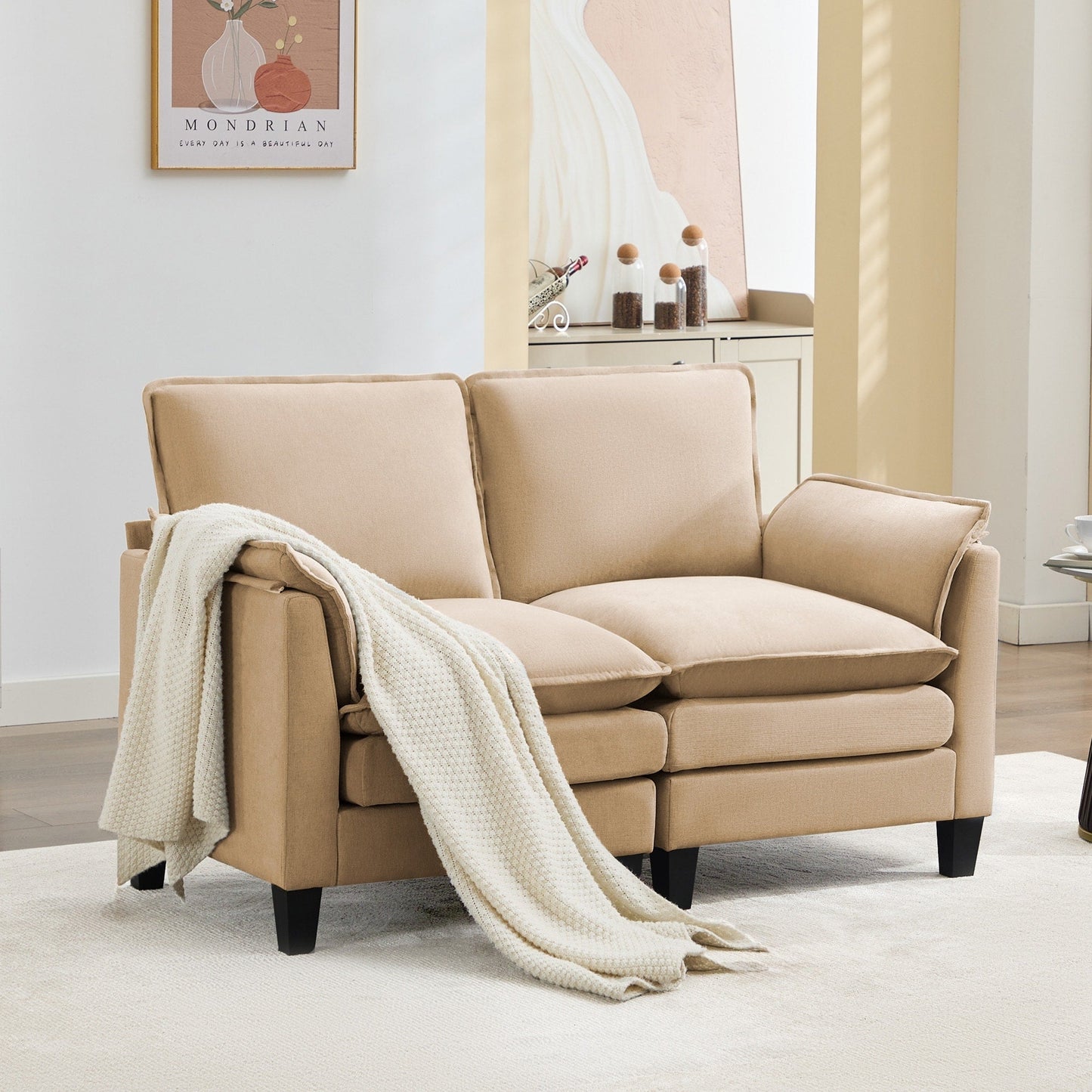 Divano di lusso a 2 posti, comfort come una nuvola, design robusto, per soggiorni e uffici