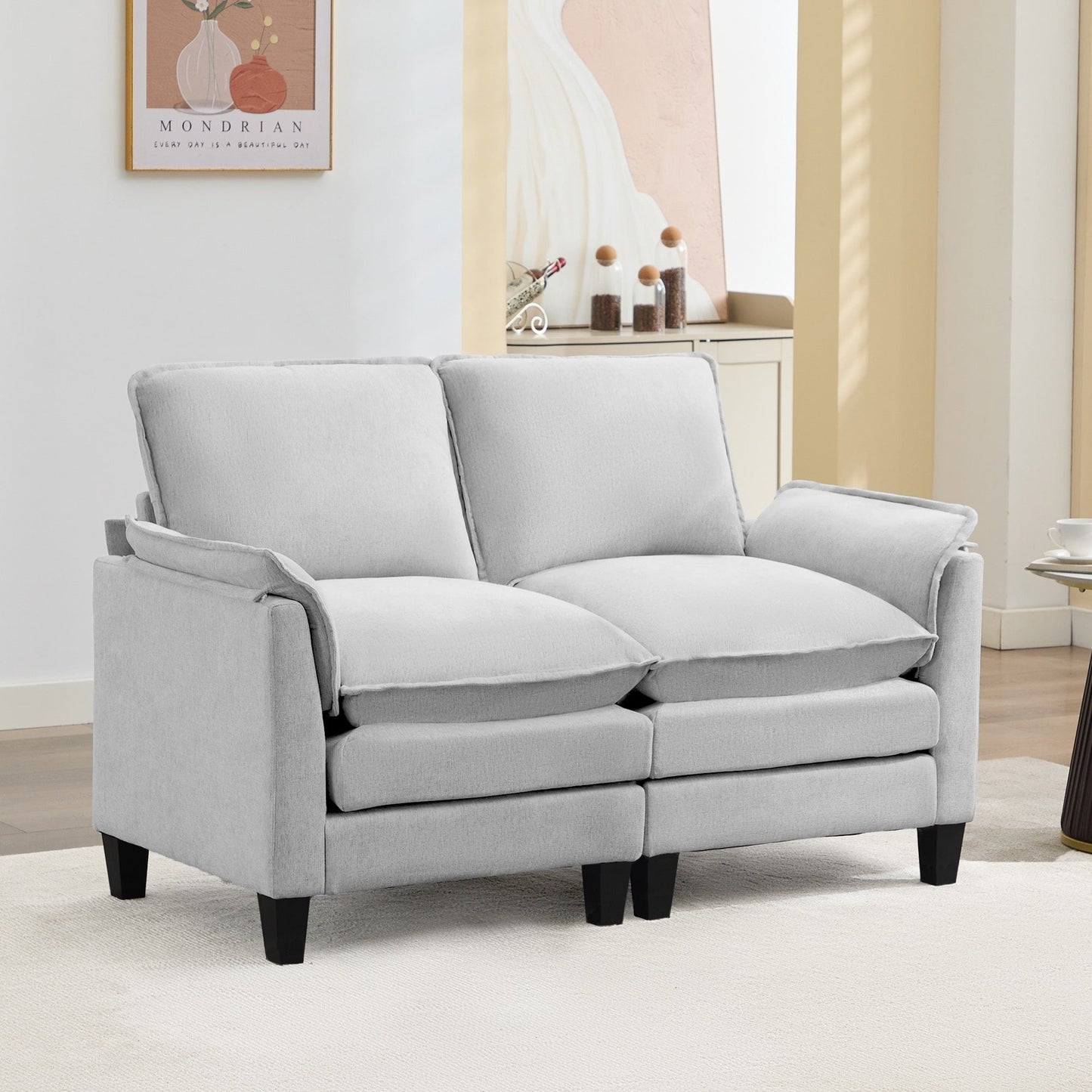 Divano di lusso a 2 posti, comfort come una nuvola, design robusto, per soggiorni e uffici