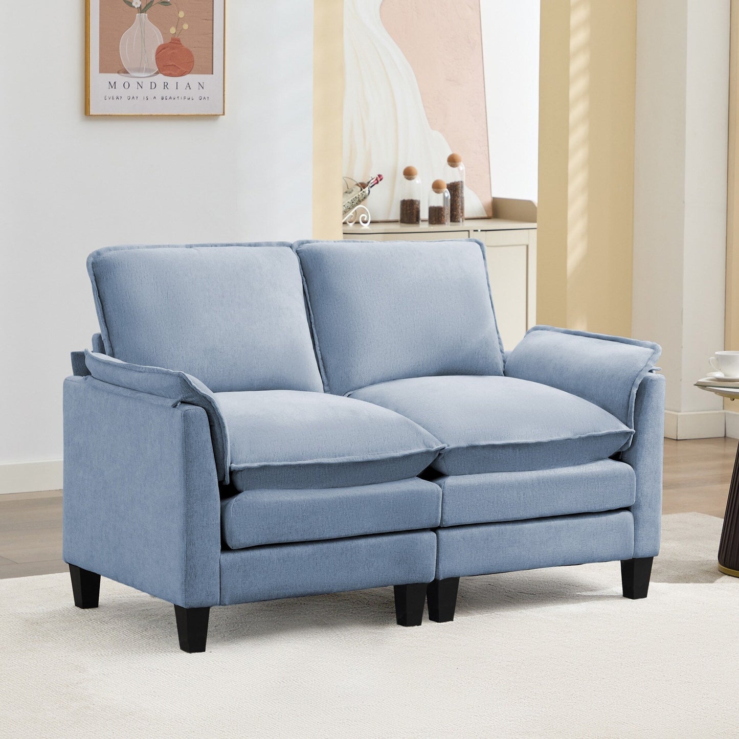 Divano di lusso a 2 posti, comfort come una nuvola, design robusto, per soggiorni e uffici