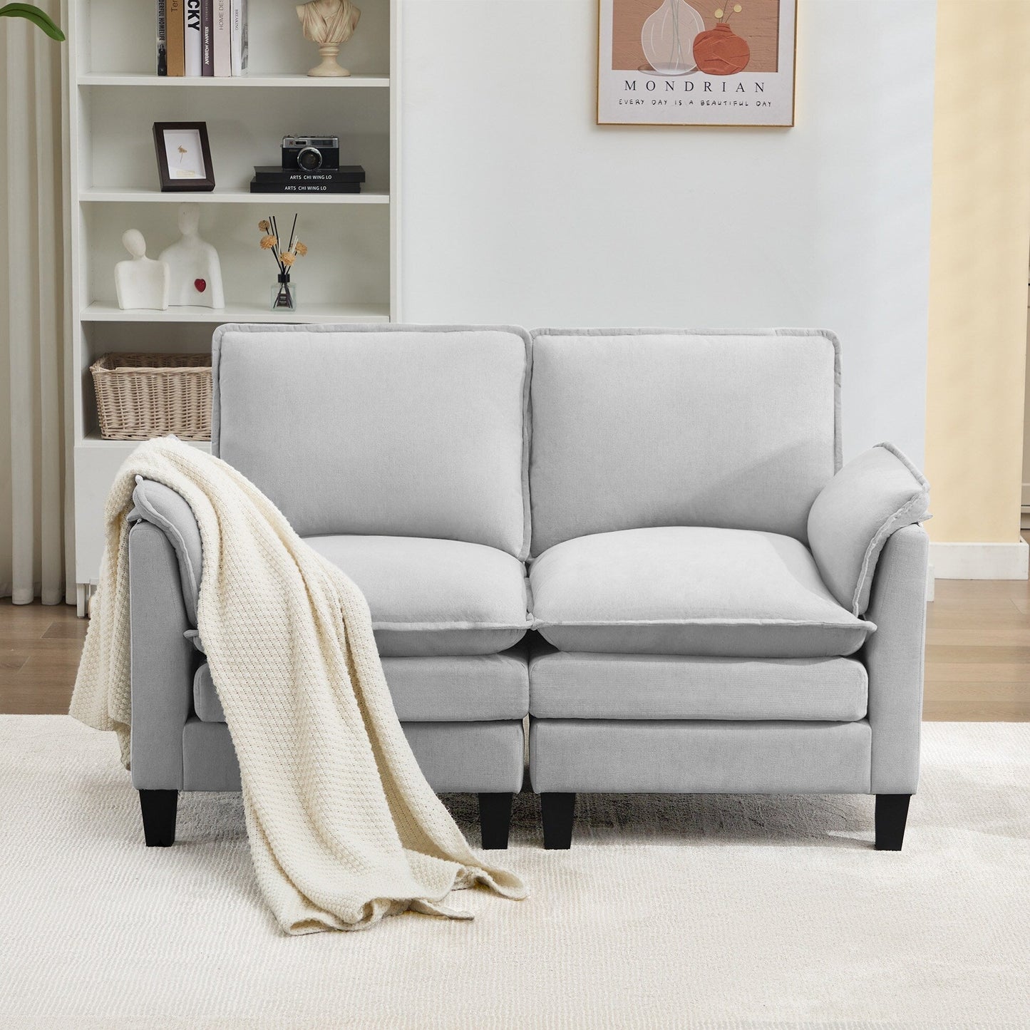 Divano di lusso a 2 posti, comfort come una nuvola, design robusto, per soggiorni e uffici