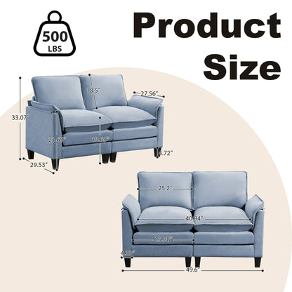 Divano di lusso a 2 posti, comfort come una nuvola, design robusto, per soggiorni e uffici