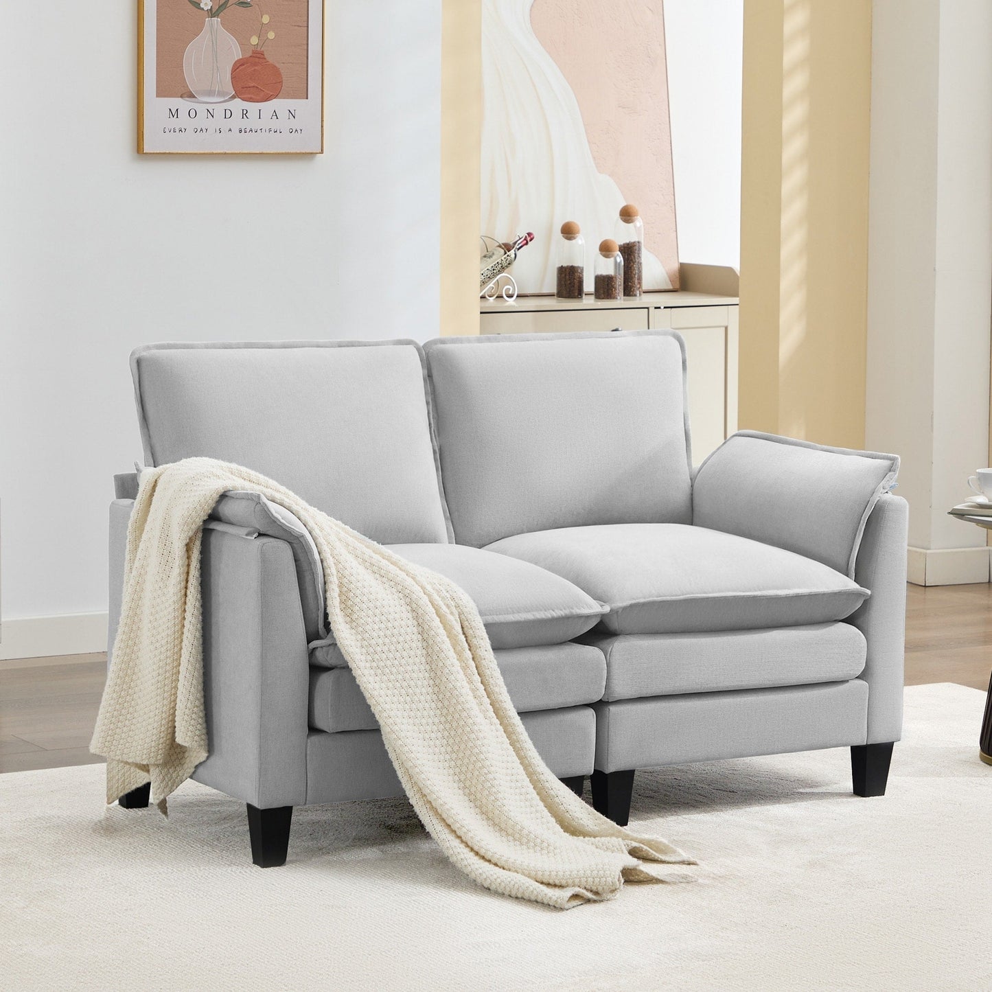 Divano di lusso a 2 posti, comfort come una nuvola, design robusto, per soggiorni e uffici