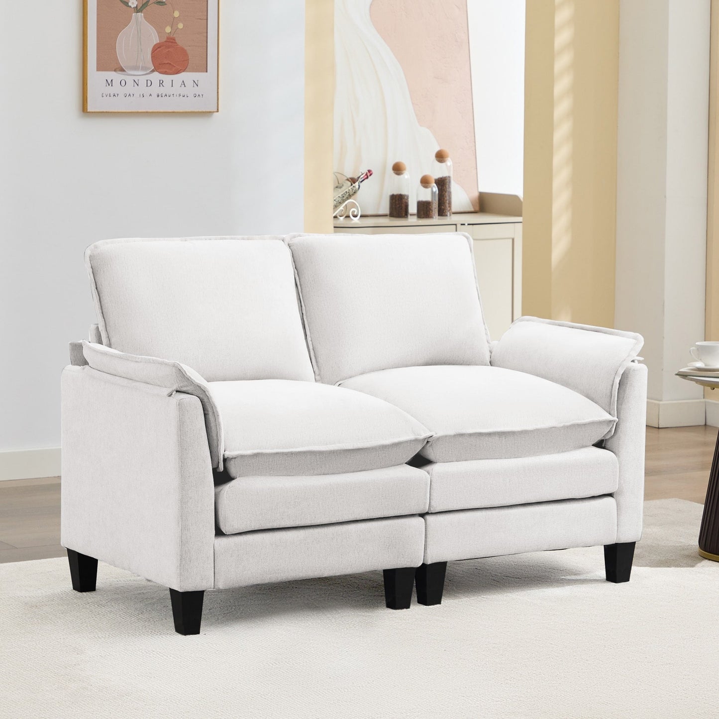 Divano di lusso a 2 posti, comfort come una nuvola, design robusto, per soggiorni e uffici