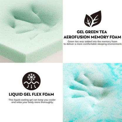 Materasso in memory foam di lusso in gel in una scatola