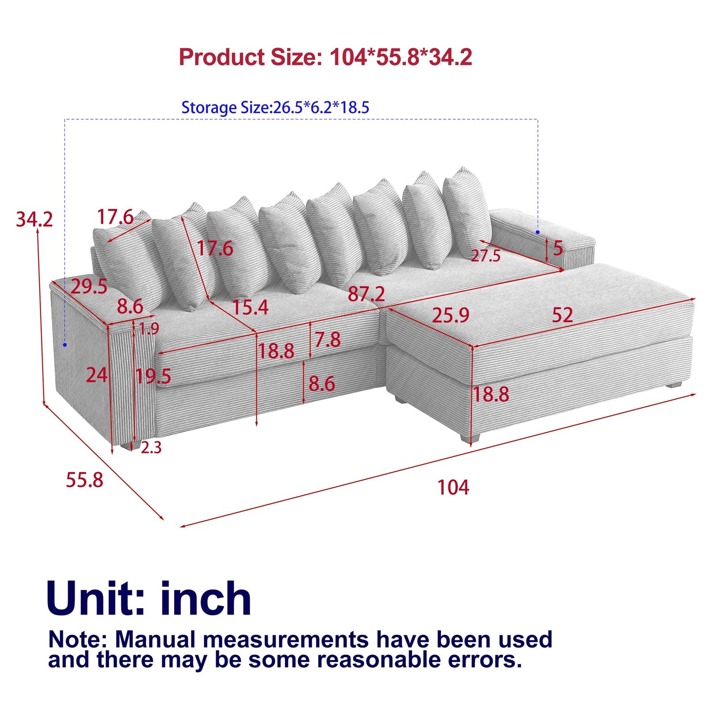 Divano letto di lusso con cuscino morbido: il massimo comfort per la tua casa