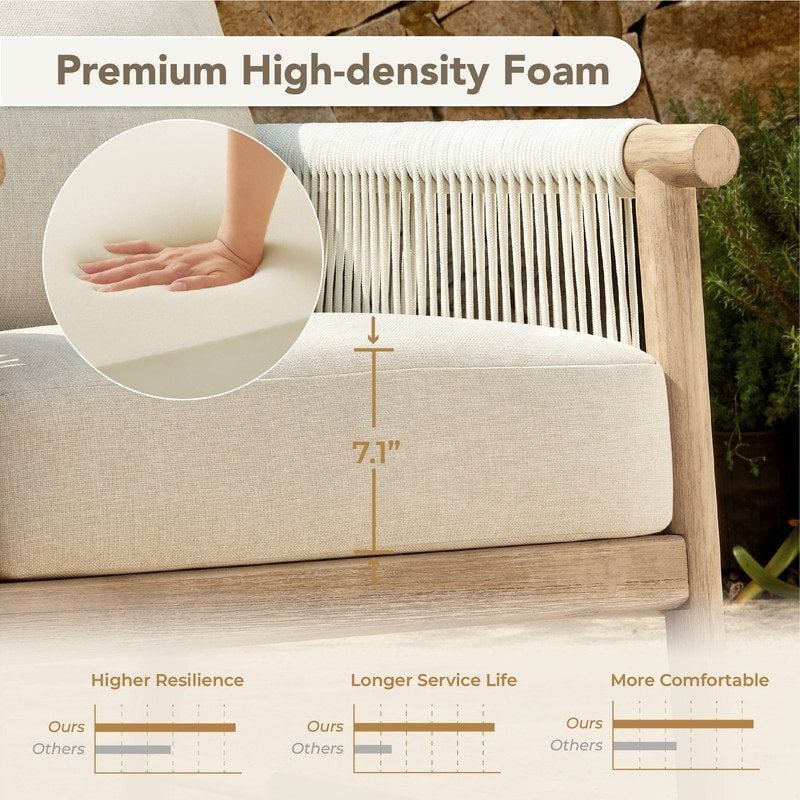 Set da bistrot per esterni Lynn, 3 pezzi, in legno