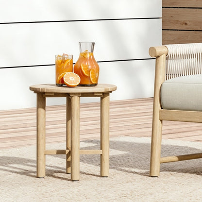 Sedia da esterno Lynn Outdoor in legno di acacia per patio