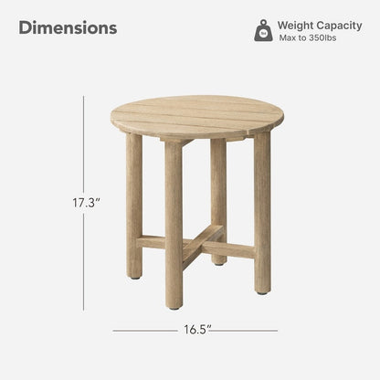 Sedia da esterno Lynn Outdoor in legno di acacia per patio