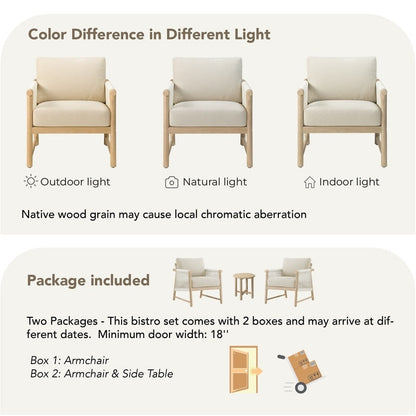 Sedia da esterno Lynn Outdoor in legno di acacia per patio