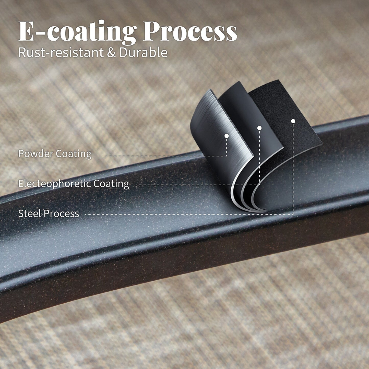 MAISON ARTS Set da pranzo per patio da 7 pezzi, 6 sedie girevoli imbottite in textilene e 1 tavolo in metallo con foro per ombrellone