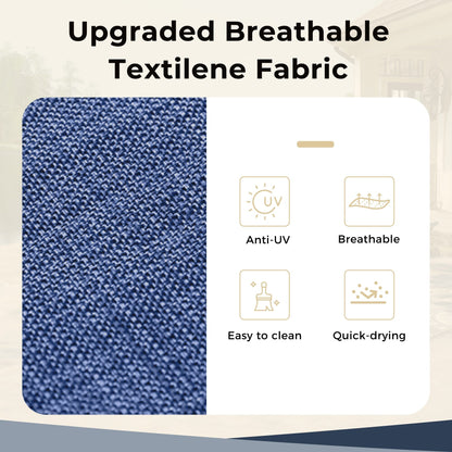 MAISON ARTS Set da pranzo da esterno ergonomico contemporaneo da 7 pezzi per patio