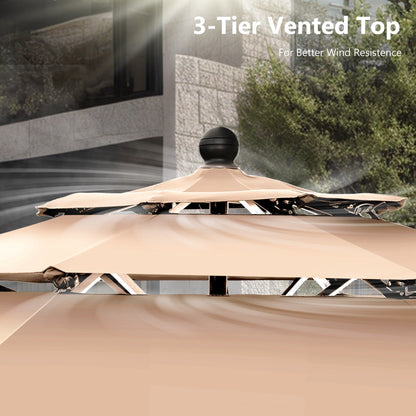 MAISON ARTS Set da pranzo in metallo con rivestimento E-Coating, set da pranzo per esterni e patio (set da 5)