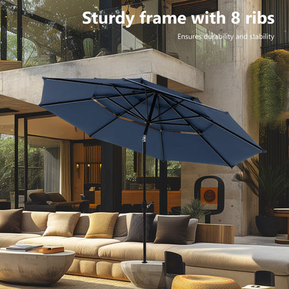 MAISON ARTS Set da pranzo in metallo con rivestimento E-Coating, set da pranzo per esterni e patio (set da 5)