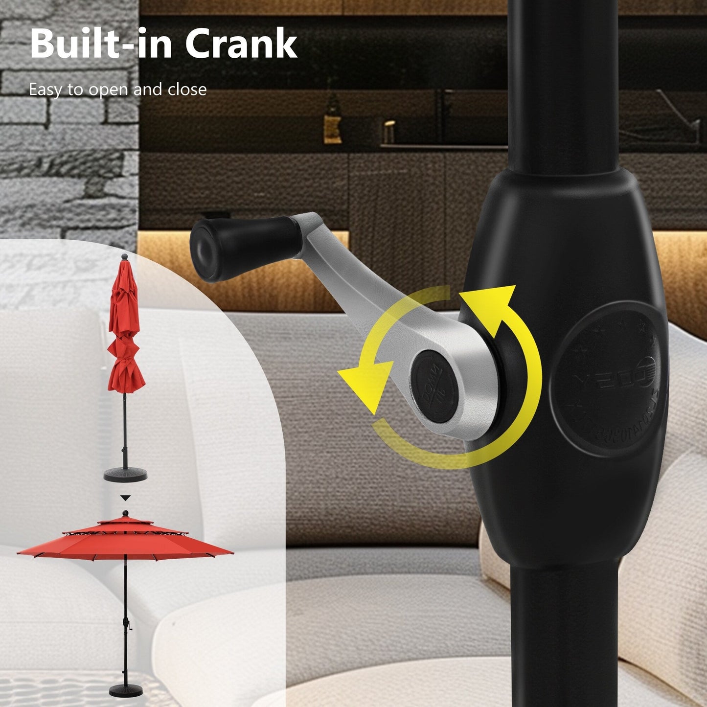 MAISON ARTS Set da pranzo in metallo con rivestimento E-Coating, set da pranzo per esterni e patio (set da 5)