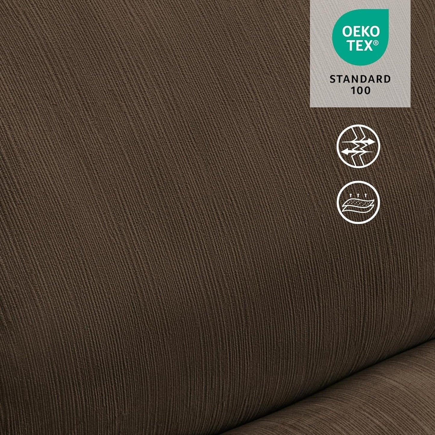 Poltrona reclinabile elettrica senza braccioli MCombo con doppio motore di grandi dimensioni, poltrona reclinabile Zeroarms perfetta per il soggiorno, tessuto PR607