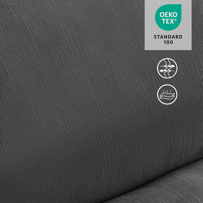 Poltrona reclinabile elettrica senza braccioli MCombo con doppio motore di grandi dimensioni, poltrona reclinabile Zeroarms perfetta per il soggiorno, tessuto PR607