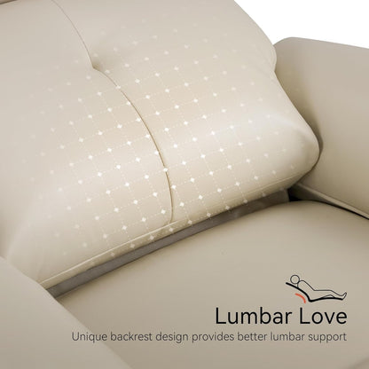 Poltrone reclinabili piccole MCombo Power, moderne poltrone reclinabili Zero Wall Hugger con supporto lombare, porte USB e di ricarica, certificate FSC