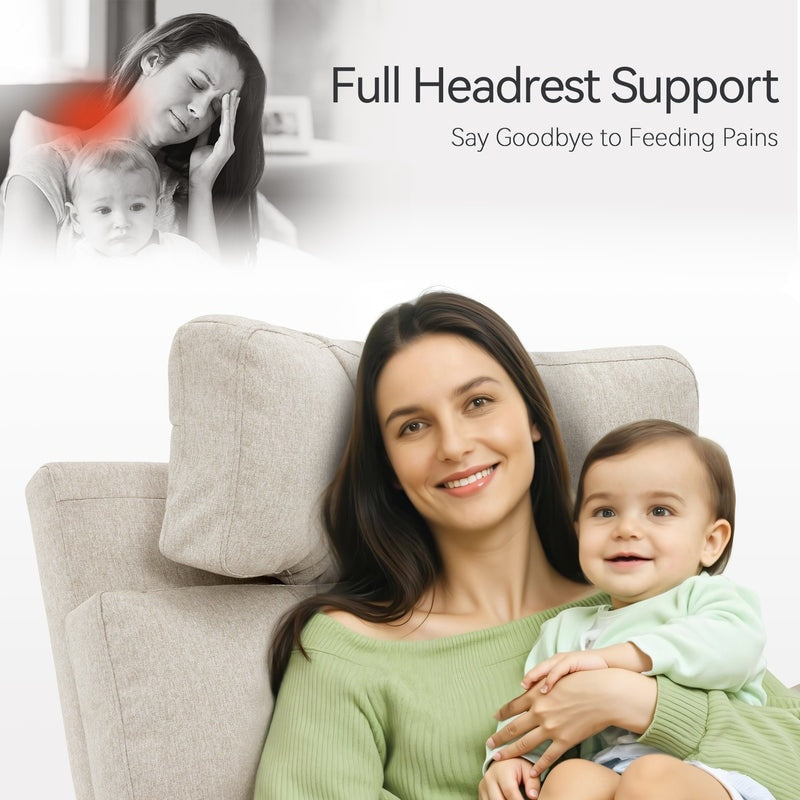 Poltrona reclinabile girevole elettrica MCombo per bambini, tessuto PR601