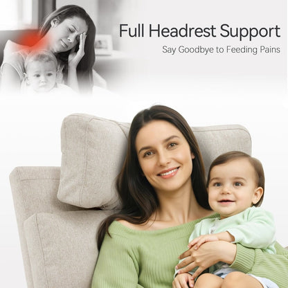 Poltrona reclinabile girevole elettrica MCombo per bambini, tessuto PR601