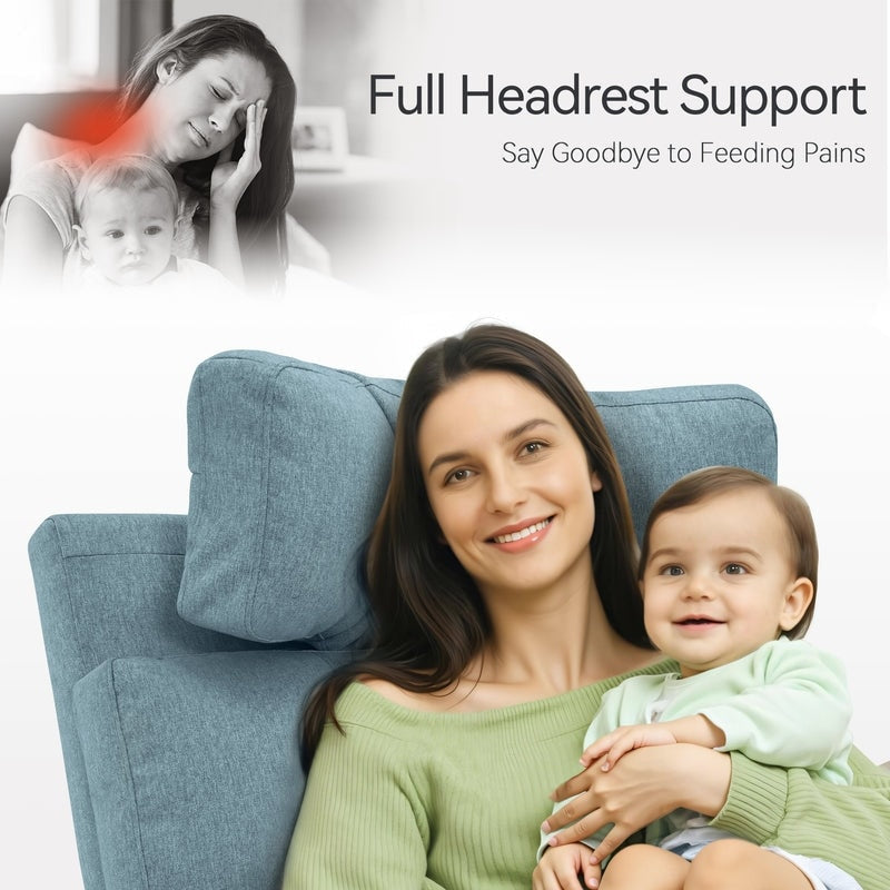 Poltrona reclinabile girevole elettrica MCombo per bambini, tessuto PR601