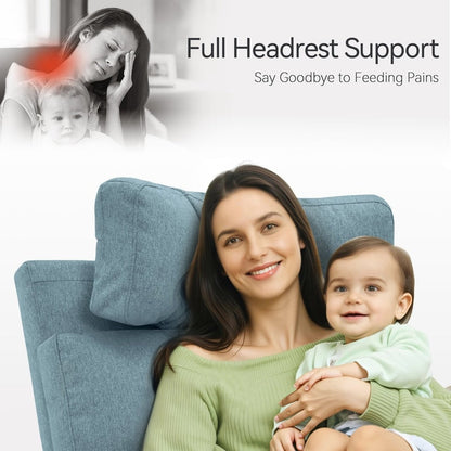 Poltrona reclinabile girevole elettrica MCombo per bambini, tessuto PR601