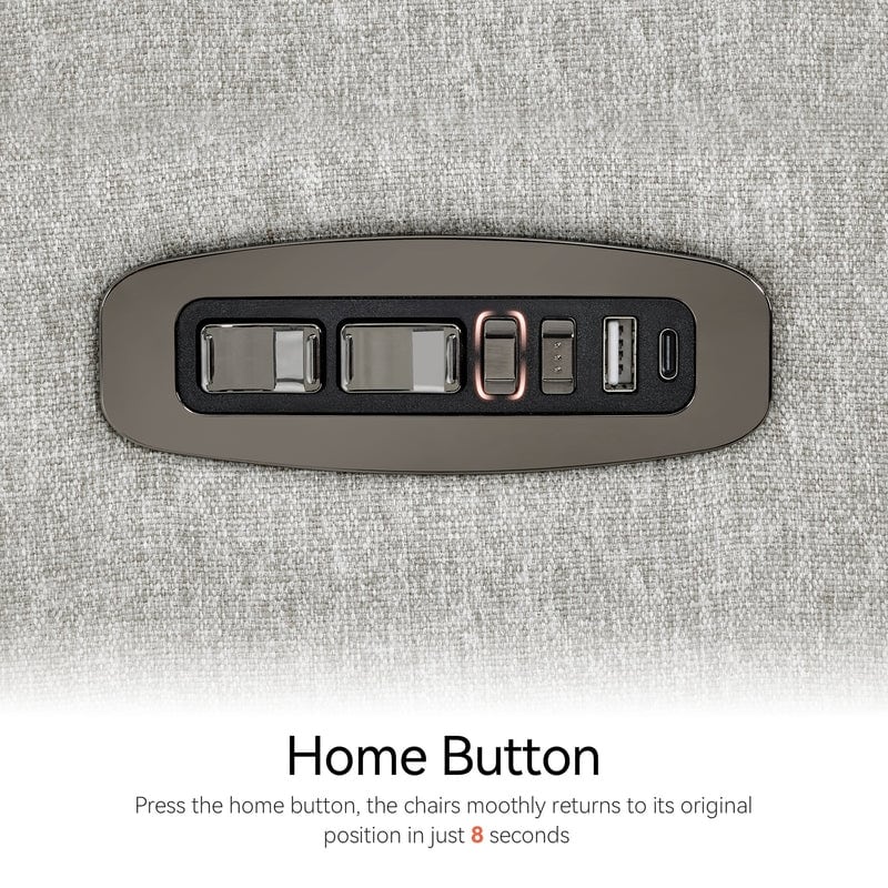 Poltrona reclinabile girevole elettrica MCombo per bambini, tessuto PR601