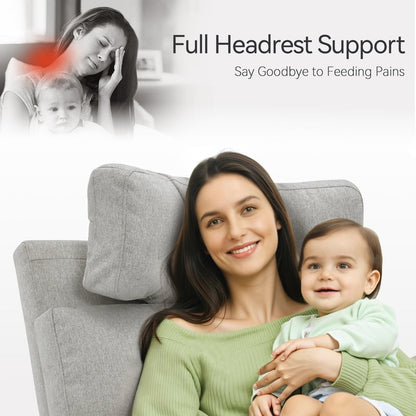 Poltrona reclinabile girevole elettrica MCombo per bambini, tessuto PR601