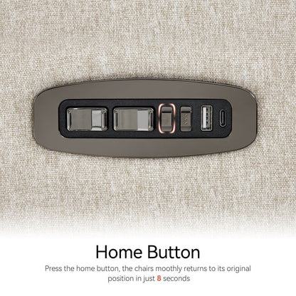 Poltrona reclinabile girevole elettrica MCombo per bambini, tessuto PR601