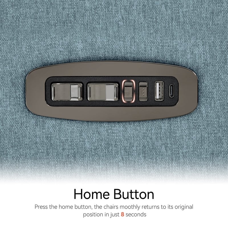 Poltrona reclinabile girevole elettrica MCombo per bambini, tessuto PR601