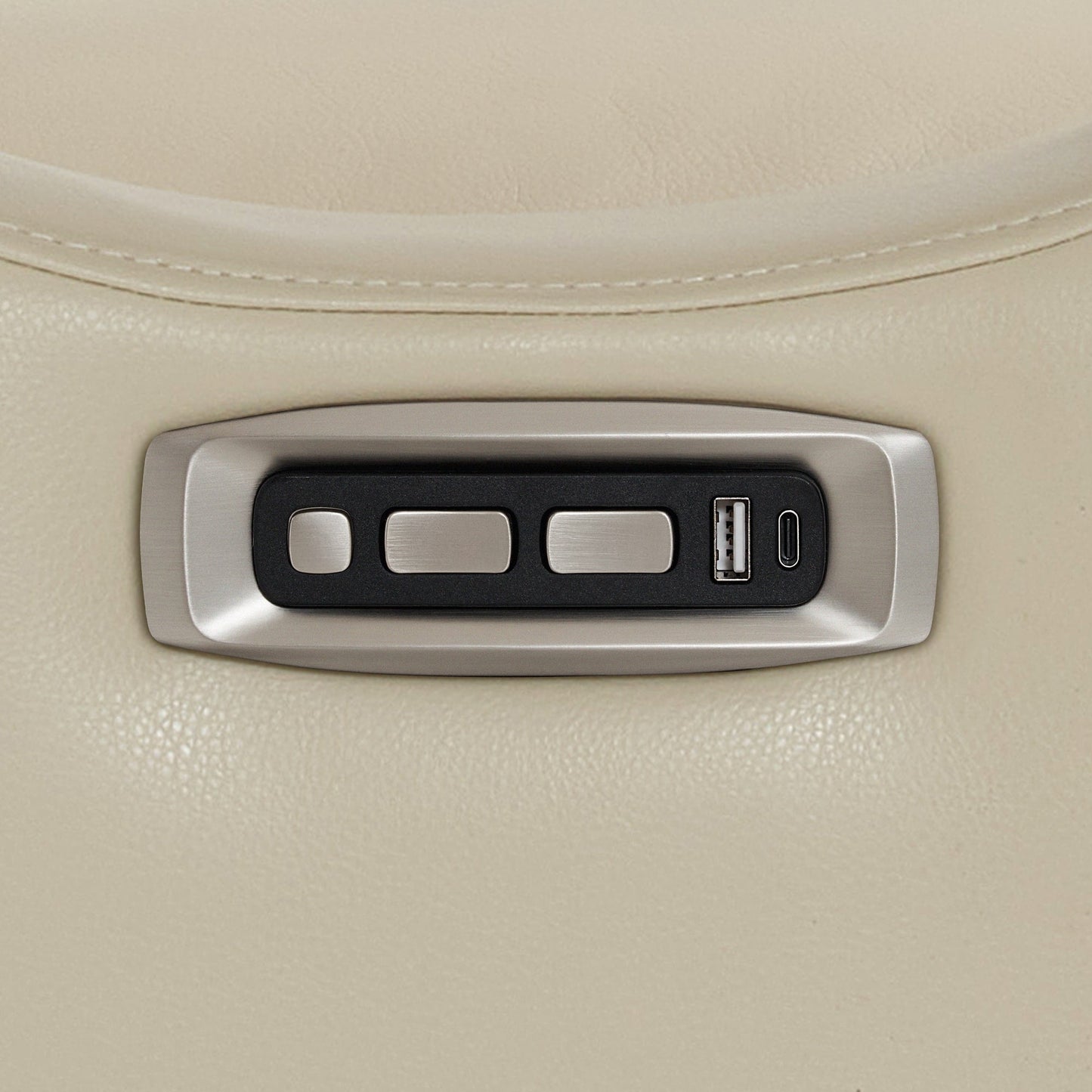 Poltrona reclinabile MCombo Power Swivel Glider con poggiatesta regolabile per cameretta dei bambini, in similpelle PR616