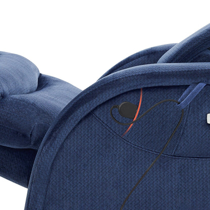 Poltrona reclinabile MCombo Power Zero Gravity con poggiatesta regolabile per soggiorno, tessuto ZG334