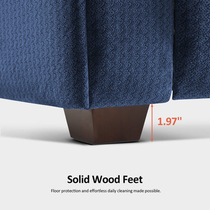 Poltrona reclinabile MCombo Power Zero Gravity con poggiatesta regolabile per soggiorno, tessuto ZG334