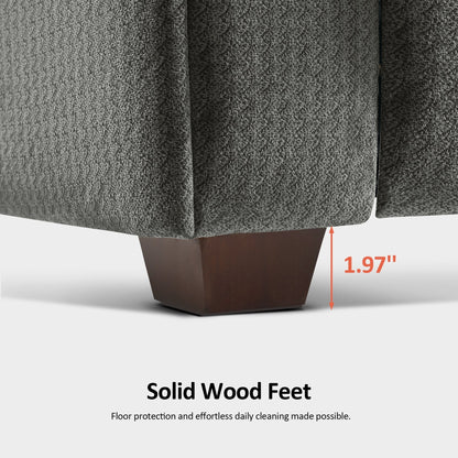 Poltrona reclinabile MCombo Power Zero Gravity con poggiatesta regolabile per soggiorno, tessuto ZG334