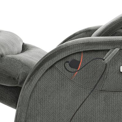 Poltrona reclinabile MCombo Power Zero Gravity con poggiatesta regolabile per soggiorno, tessuto ZG334